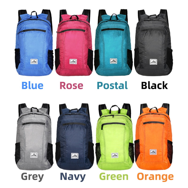 18l Portable Foldable Backpack Folding Mountaineering Bag Ultralight