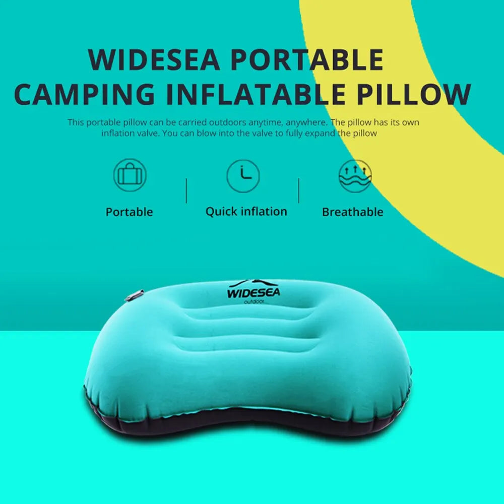 Widesea Portable Inflatable Pillow Camping Equipment Compressible