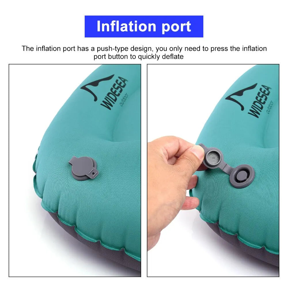 Widesea Portable Inflatable Pillow Camping Equipment Compressible