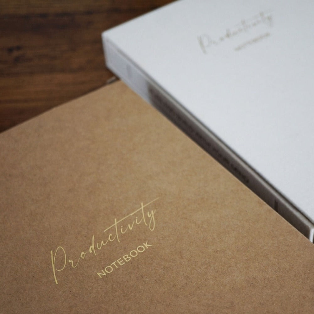 Linen Productivity Lined Notebook